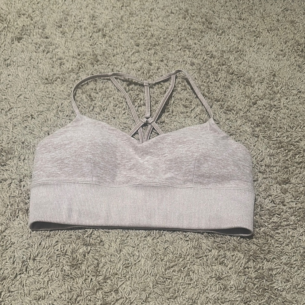 ALO Yoga Gray Sports Bra Intimates & Sleepwear